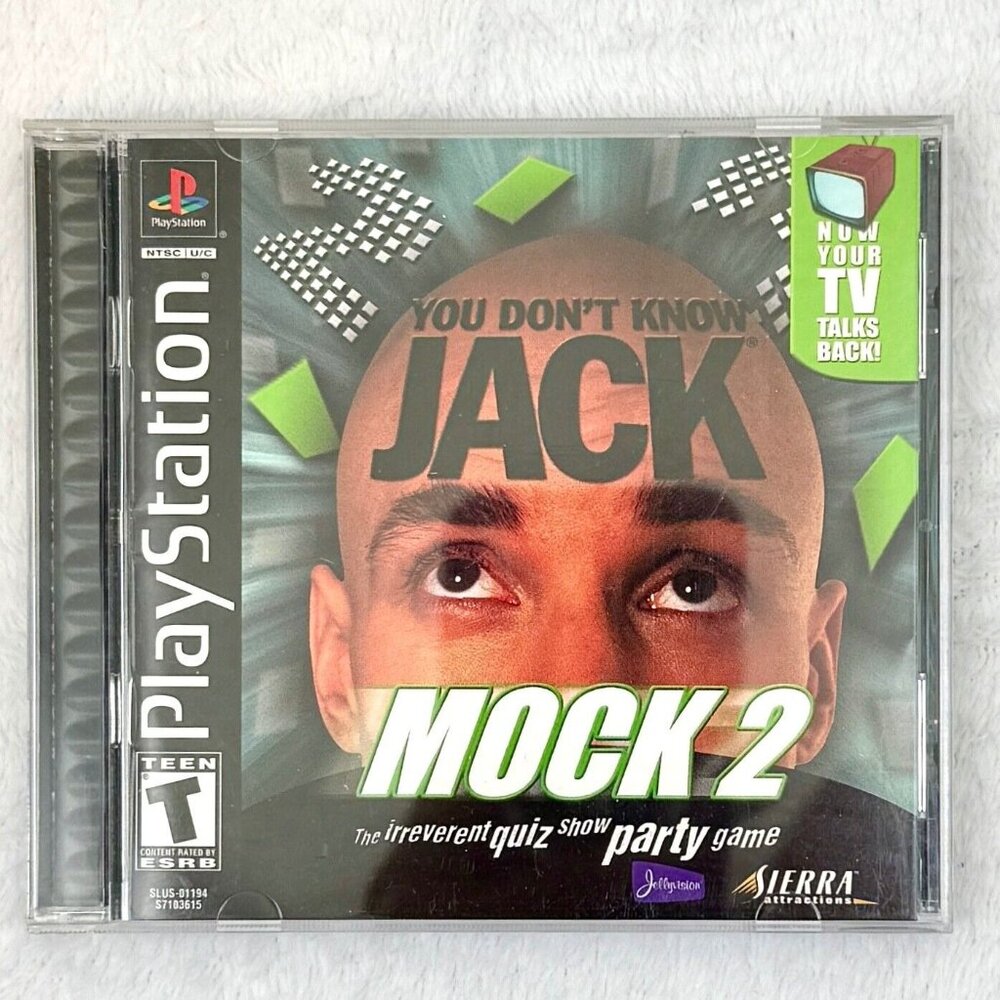 Sony PlayStation You Don't Know Jack Mock 2 2000 Sierra Games